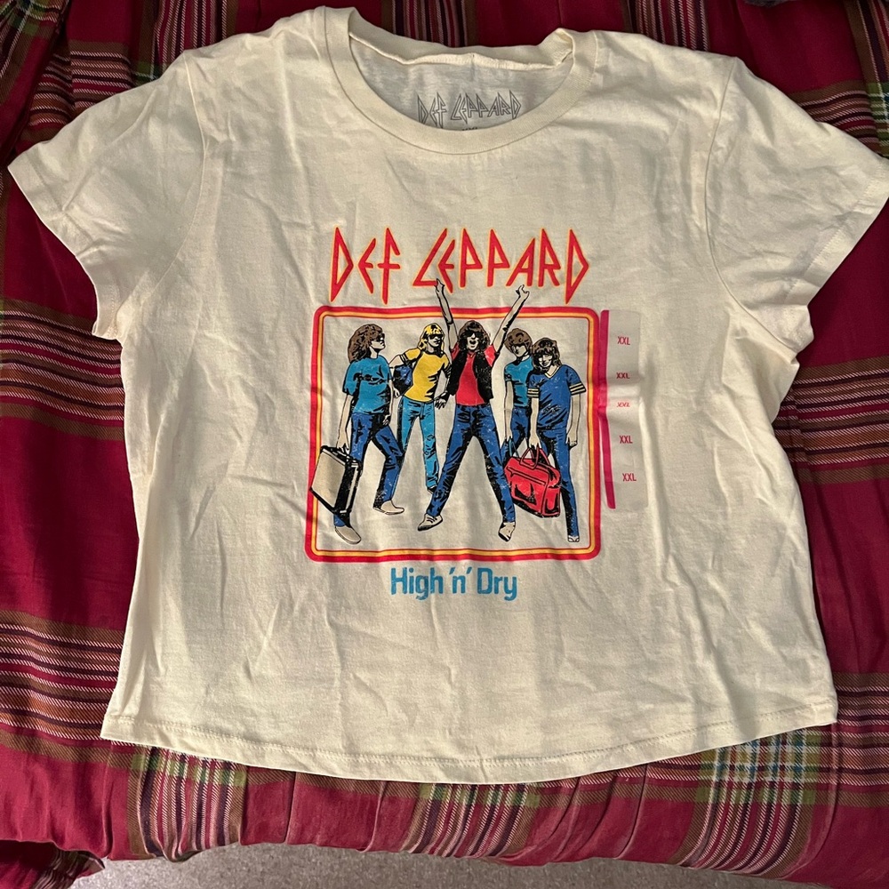 Target Kids Def Leppard Graphic Tee - Cream